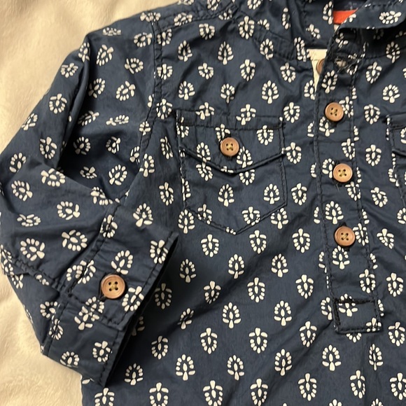 Blue batik jacket - carters - 6 mos - Picture 4 of 4